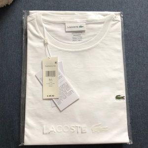 White Lacoste T-Shirt